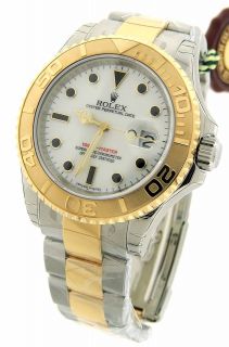   Rolex Oyster Perpetual Date Yacht Master 16623 Gold & Steel MoP Watch