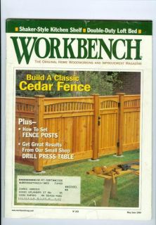   Magazine: Build Classic Cedar Fence/Drill Press Table/Fence Posts