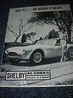 1962 1963 Ford Shelby AC Cobra 260 FIRST Brochure
