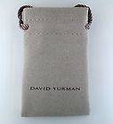 David Yurman Vintage Grey Suede Jewelry Pouch Small Earring Ring 