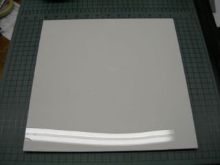 WHITE ACRYLIC PLEXIGLASS PLASTIC SHEET 1/8 X 8 X 8 W/ PROTECTIVE 