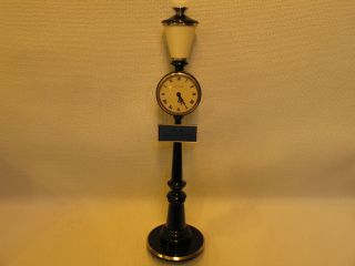 Vintage LeCoultre Rue De La Paix 8 Day Lamp Post Clock