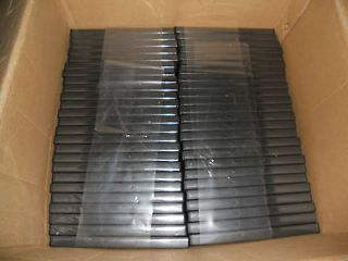 DVD BLACK PLASTIC CASES QUANTITY 50   GREAT LOW PRICE