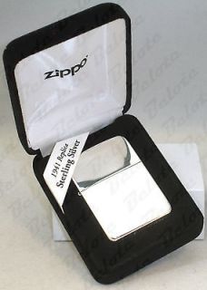 sterling silver zippo in Zippo