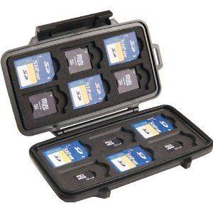 Pelican 0910 015 110 SD, microSD, SDHC Secure Digital Memory Card Case