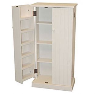 New White Pine Wood Kitchen Pantry 2 Door Kitchen Cabinet Storage 