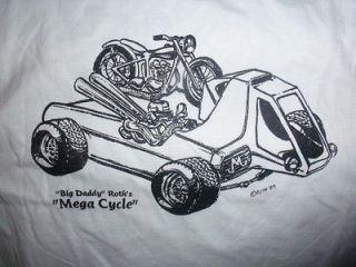 1984 Original RAT FINK t shirt xl MEGA CYCLE double sided