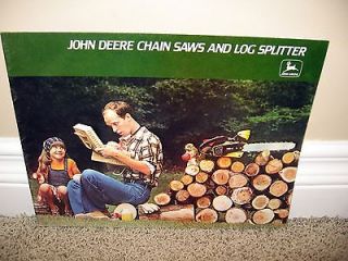 1978 John Deere Chain Saws & Log Splitters Brochure A25 77 12