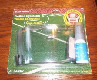   Leader Football Eyeshield +anti fog lens cleaner EL1195 00 Clear