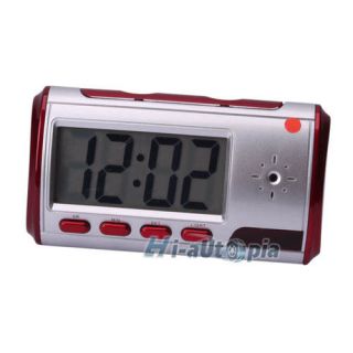 Minitype wireless HD Clock Camera Cam DVR Video Camcorder Security Red
