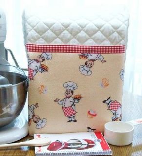   Kitchen Aid MIXER Stand cover RED CHECK CHEF CAKE FABRIC POCKET 4.5 5