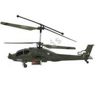 F313 Apache Military AH 64 Coaxial 3.5 Channel RC Helicopter w/ Gyro 