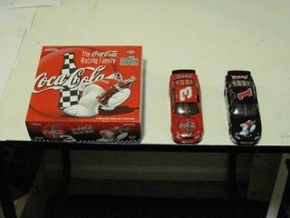 Coca Cola Racing Family Dale Earnhardt & Dale Earnhardt Jr. 2 Car Set 