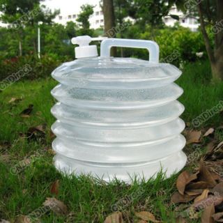 10L Camping Handle Collapsible Water Bottle Container Carrier Tap 
