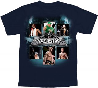   Youth Sizes WWE John Cena Rey Mysterio Randy Orton CM Punk T shirt top