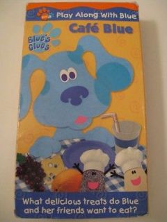 Nick Jr BLUES CLUES CAFE BLUE Play Along VHS Video CAFE BLUE SNACKTIME 