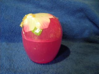 NEW IN PACKAGE PINK HARD PLASTIC COCONUT SHAPED CUP WITH HOLE FOR 