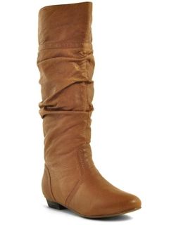 STEVE MADDEN CANDENCE Cognac Tan Cowboy Riding BOOT Leather brown sz 