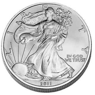 2011 American Silver Eagle Dollar Coin 1 Troy Ounce Of 999 Fine Silver 