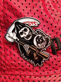 Sons of Anarchy Metal and Enamel Pin. Limited Edition Over 2 High 