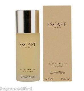 ESCAPE BY CALVIN KLEIN COLOGNE MEN 3.3 / 3.4 OZ EDT SPRAY NEW IN BOX