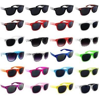  of Multi Color Nerd Buddy Wayfarer Sunglasses Clear and Black Lenses