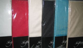 PLAIN LINEN LOOK SIGNATURE TABLE CLOTHS 100% POLYESTER / OBLONG USE AT 