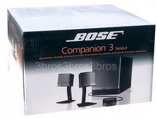 New Bose Companion 3 Series II Multimedia Computer Speakers System 