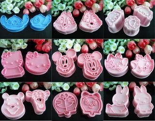 Fondant Cake Cookie Cutter Mold Mould Hello Kitty Disney Mickey Miffy 