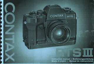 Contax RTS III Camera Instruction Manual E F G S