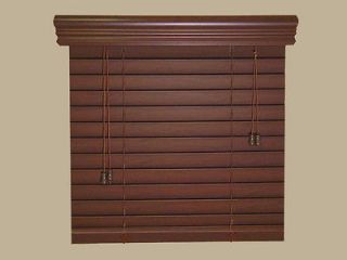   Faux Wood Blinds   Size   34 x 48   Stain Colors   Real Grain Look