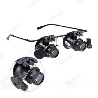   Watch Repair Magnifier Loupe Magnifying LED Light Lamp Eyeglasses