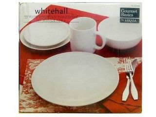 Mikasa Whitehall Dinnerware Set 20Pc Set White Color