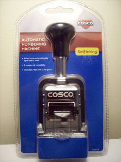 Cosco Automatic Self inking Numbering Machine: New in Package