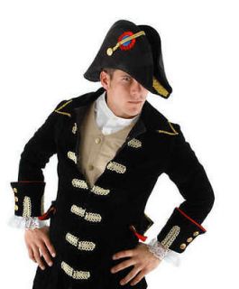   18th Century Admiral Bicorn Costume HAT French Navy Officer soldier