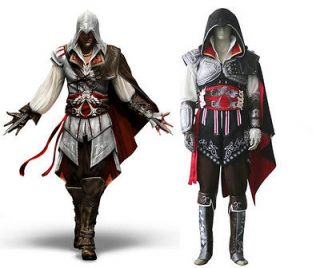 Assassins creed Cosplay Ezio Auditore Costume Halloween   Size M