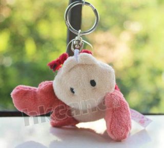 NICI red crab stuffed animals Stuffed key Chain 8 CM NEW gifts