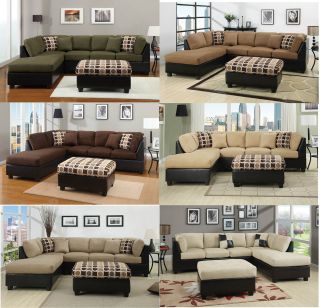 sectional sofa 2 pcs sectional couch in microfiber sectional sofas