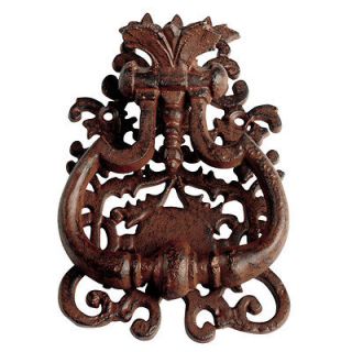 French Country Ornate ARCHITECTURAL DOOR KNOCKER shabby chic scroll 