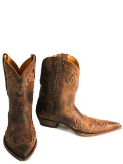   Clarita Chocolate Cowboy Boots M148 107 Western Boots (Orig $595