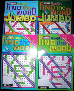Quality Find the Word Puzzles JUMBO SEEK SEARCH 2010/11 2012 NEW 