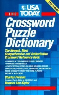 The USA Today Crossword Puzzle Dictionary  The Newest Most 