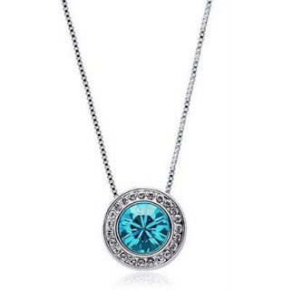 18K GP Swarovski crystal necklace pendant options 3 colour U pick 4143 