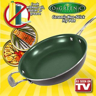 Orgreenic 12 Inch Non Stick Frying Kitchen Skillet Pan As Seen On TV 