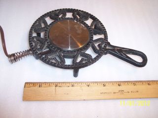   cast iron food cup warmer trivet round hearts electric 5.5