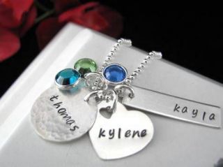 hand stamped jewelry in Necklaces & Pendants