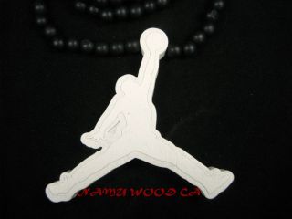   Better Jordan Logo Good Custom Wood Necklace Pendant Chain Nike Air