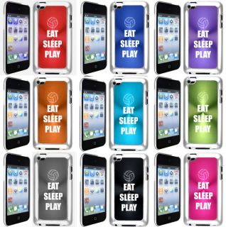 Apple iPod Touch 4th Generation Hard Case Cover EAT SLEEP PLAY 