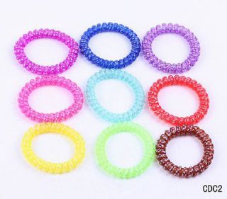 5pcs Cute Color Hair Elastic Ring Ties Headband Head Rope Hair Maker 