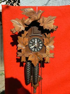 Small Vintage German Black Forest Cuckoo Clock